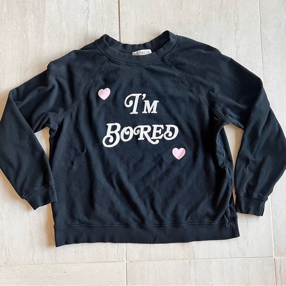 Wildfox Couture I'm Bored Sommers Sweater Size L - Picture 2 of 11